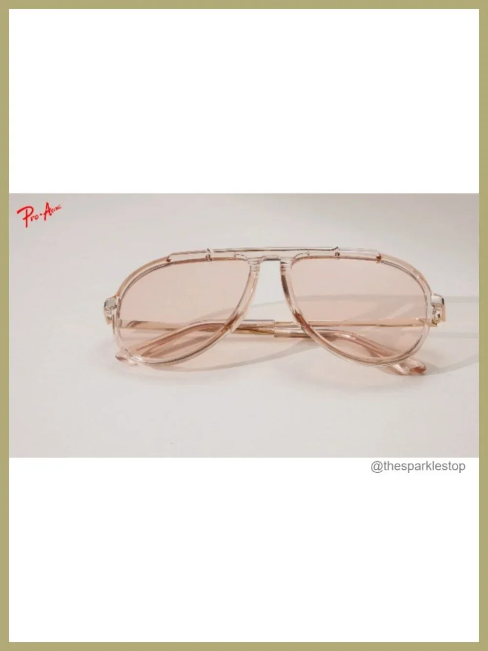 Oversized Aviator Sunglasses 70s Retro UV400 Protection